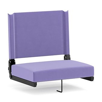 Flash Furniture 500 lb. Rated Lightweight Stadium Chair-Handle-Padded Seat