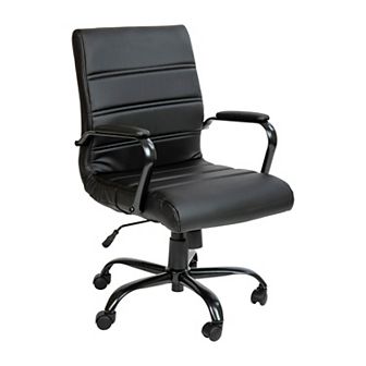 Flash Furniture Mid-Back Executive Swivel Office Chair with Metal Frame/Arms