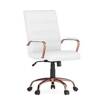 Flash Furniture Mid-Back Executive Swivel Office Chair with Metal Frame/Arms