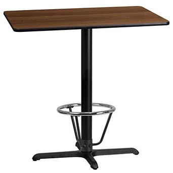 Flash Furniture 24'' x 42'' Rectangular Table Top with 23.5'' x 29.5'' Bar Height Table Base