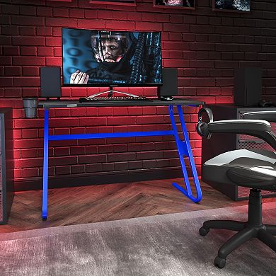 Flash Furniture Professional Gaming Ergonomic Desk with Cup Holder and Headphone Hook
