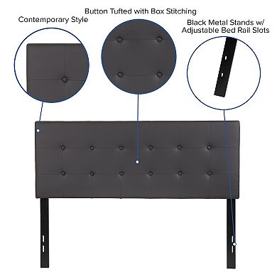 Flash Furniture Button Tufted Upholstered Headboard