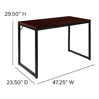 Flash Furniture Industrial Modern Desk-47"L Commercial Grade Home Office Desk-Writing Desk
