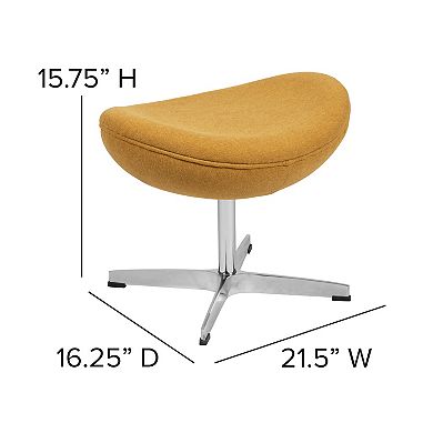 Flash Furniture Saddle Ottoman - Footrest