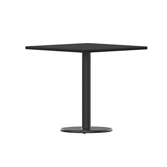 Flash Furniture 30'' Square Laminate Table Top with 18'' Round Table Height Base