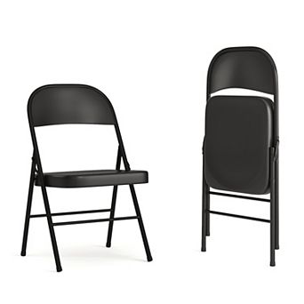 Flash Furniture 2 Pack Double Braced Metal Folding Chair