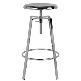 Flash Furniture Industrial Style Barstool with Swivel Lift Adjustable Height Seat