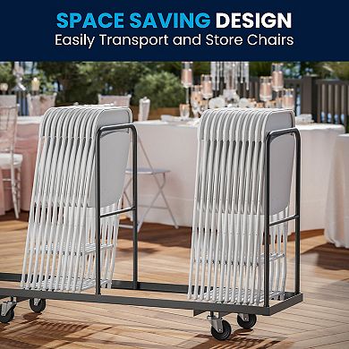 Flash Furniture Plastic Folding Chair 650LB Weight Capacity - Event Chair