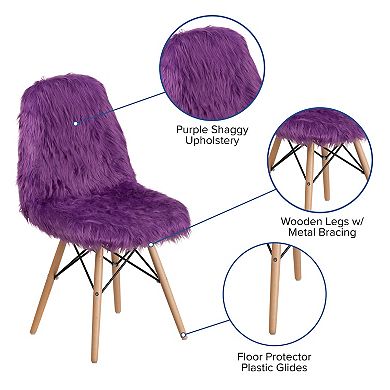 Flash Furniture Shaggy Dog Accent Chair - Dorm Chair
