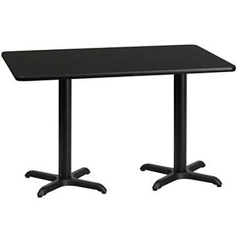 Flash Furniture 30'' x 60'' Rectangular Laminate Table Top with 22'' x 22'' Table Height Bases