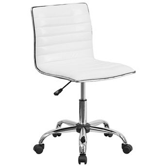 Flash Furniture Low Back Designer Armless Ribbed Swivel Task Office Chair