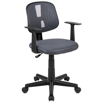 Flash Furniture Pivot Back Mesh Swivel Task Office Chair with Arms