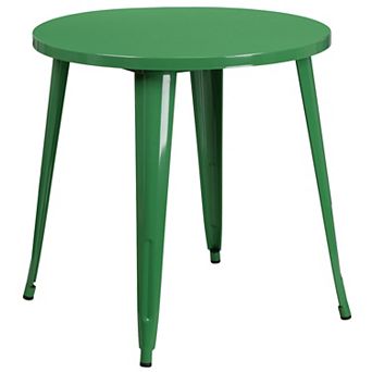 Flash Furniture 30'' Round Metal Indoor-Outdoor Table