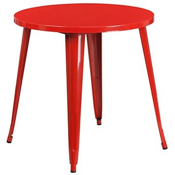 Flash Furniture 30'' Round Metal Indoor-Outdoor Table