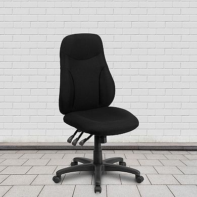 Flash Furniture High Back Fabric Multifunction Swivel Ergonomic Task Office Chair