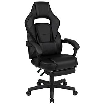Flash Furniture Ergonomic Gaming Chair -Recline Back/Arms, Footrest, Massaging Lumbar