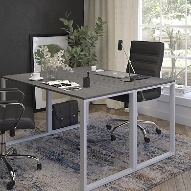 Flash Furniture Commercial Grade Industrial Style Office Desk - 55" Length