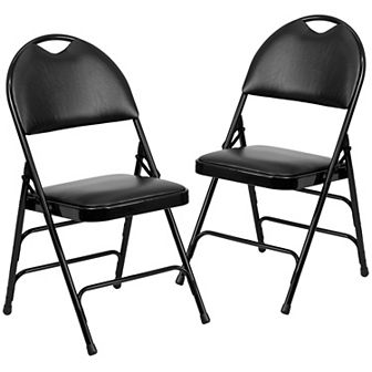 Flash Furniture 2 PackExtra Large Ultra-Premium Triple Braced Folding Chair