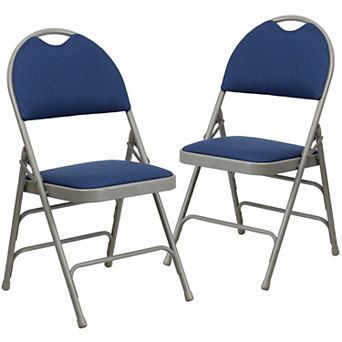 Flash Furniture 2 PackExtra Large Ultra-Premium Triple Braced Folding Chair