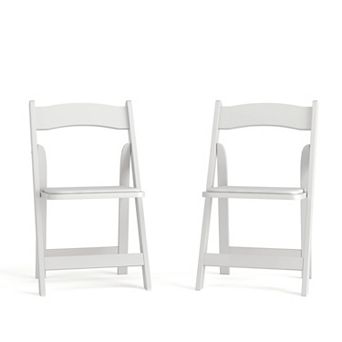Flash Furniture 2 PackWood Folding Chair with Vinyl Padded Seat