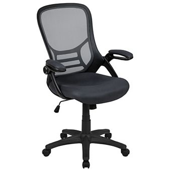 Flash Furniture High Back Mesh Ergonomic Swivel Office Computer Chair with Flip-up Arms