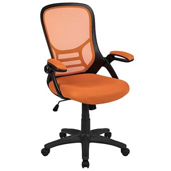 Flash Furniture High Back Mesh Ergonomic Swivel Office Computer Chair with Flip-up Arms