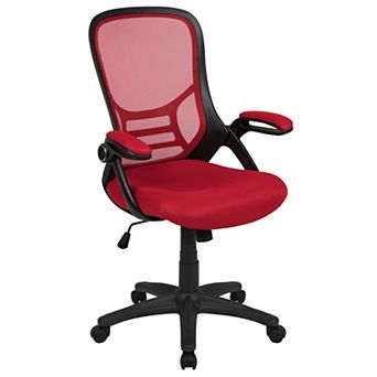 Flash Furniture High Back Mesh Ergonomic Swivel Office Computer Chair with Flip-up Arms