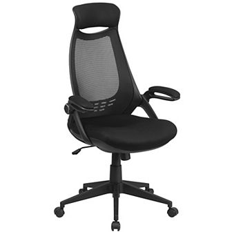 Flash Furniture High Back Mesh Executive Swivel Office Chair with Flip-Up Arms