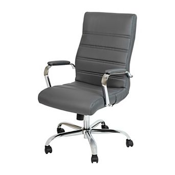 Flash Furniture High Back Executive Swivel Office Chair with Metal Frame/Arms