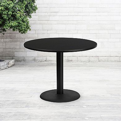Flash Furniture 42'' Round Laminate Table Top with 24'' Round Table Height Base
