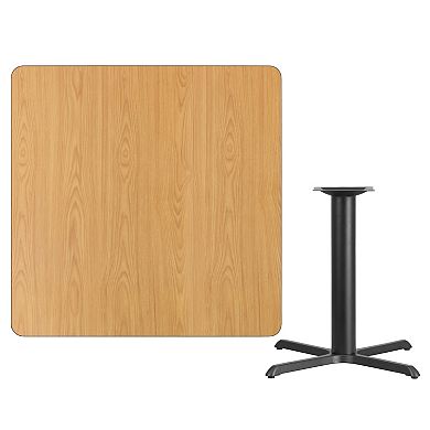 Flash Furniture 42'' Square Laminate Table Top with 33'' x 33'' Table Height Base