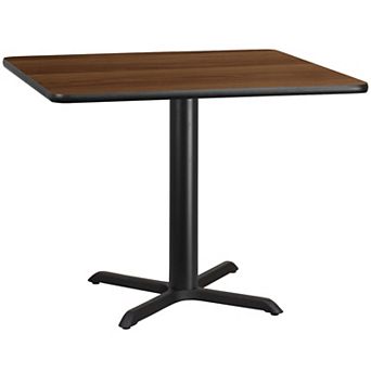 Flash Furniture 42'' Square Laminate Table Top with 33'' x 33'' Table Height Base