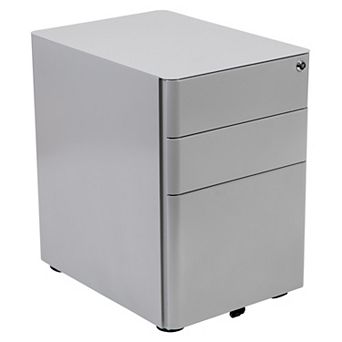 Flash Furniture Modern 3-Drawer Mobile Locking Filing Cabinet Storage Organizer