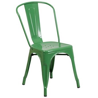 Flash Furniture Metal Indoor-Outdoor Stackable Chair