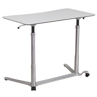 Flash Furniture Sit-Down, Stand-Up Ergonomic Computer Desk - Standing Desk