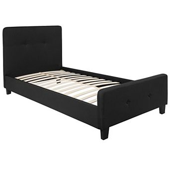 Flash Furniture Button Tufted Upholstered Platform Bed