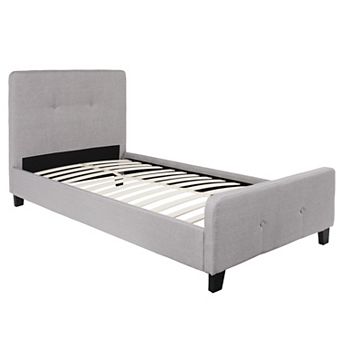 Flash Furniture Button Tufted Upholstered Platform Bed