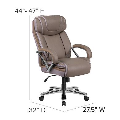 Flash Furniture Big & Tall LeatherSoft Executive Swivel Ergonomic Office Chair