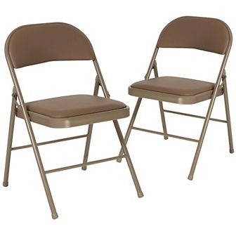 Flash Furniture 2 PackDouble Braced Vinyl Folding Chair