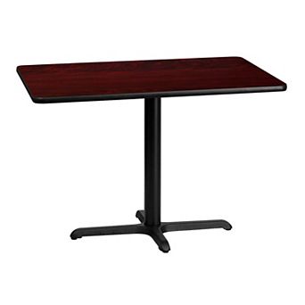 Flash Furniture 30'' x 42'' Rectangular Laminate Table Top w/ 23.5'' x 29.5'' Table Height Base