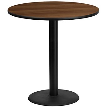 Flash Furniture 42'' Round Laminate Table Top with 24'' Round Bar Height Table Base