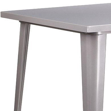 Flash Furniture 31.5'' Square Metal Indoor-Outdoor Bar Height Table