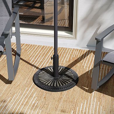 Flash Furniture Sunburst Weatherproof Universal Cement Umbrella Base