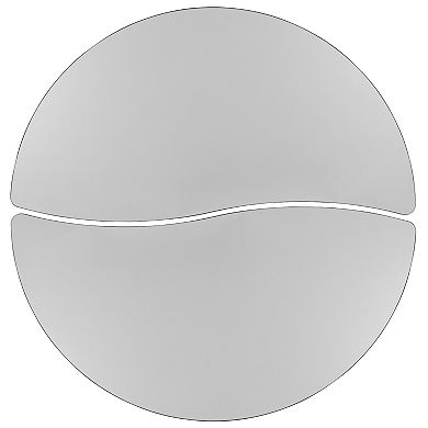 Flash Furniture 2 Piece Mobile 60" Circle Flexible Grey Adjustable Activity Table Set