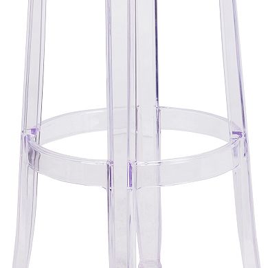 Flash Furniture 29.75" High Transparent Barstool - Restaurant & Bar Furniture