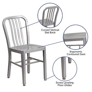 Flash Furniture Metal Indoor-Outdoor Chair