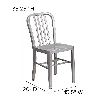 Flash Furniture Metal Indoor-Outdoor Chair