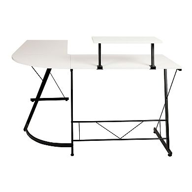 Flash Furniture L-Shaped Computer Desk, Gaming Desk, Home Office Desk