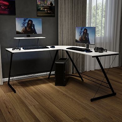 Flash Furniture L-Shaped Computer Desk, Gaming Desk, Home Office Desk