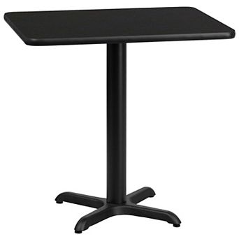 Flash Furniture 24'' x 30'' Rectangular Laminate Table Top with 22'' x 22'' Table Height Base